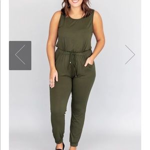Army Green Jumpsuit/Romper